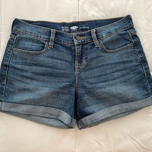 Old navy midi shorts. Dark wash